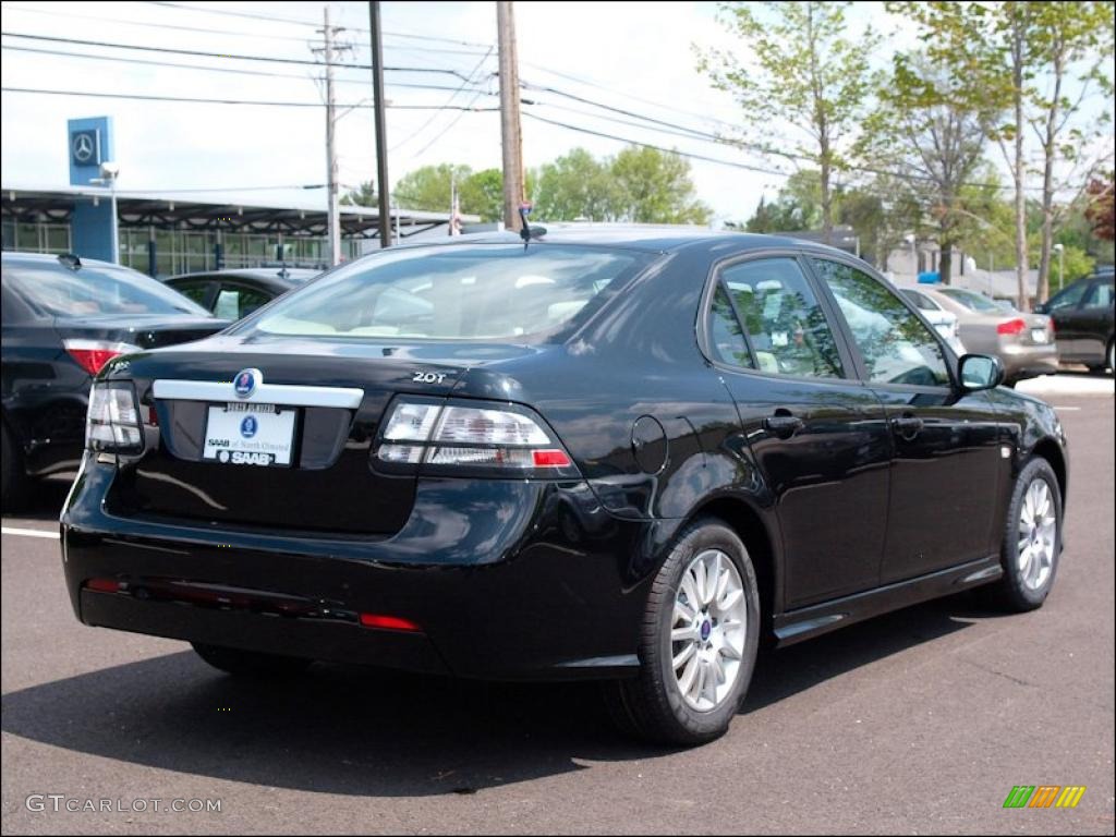 Black 2009 Saab 9-3 2.0T Sport Sedan Exterior Photo #49622551