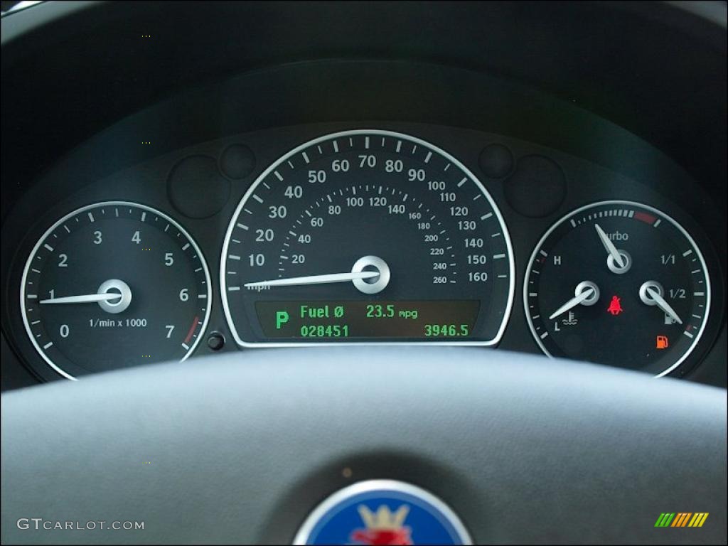 2009 Saab 9-3 2.0T Sport Sedan Gauges Photo #49622830
