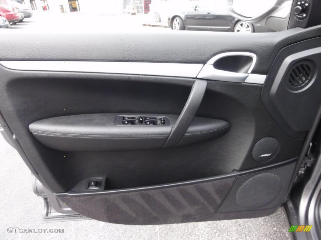 2008 Porsche Cayenne Tiptronic Black Door Panel Photo #49623286