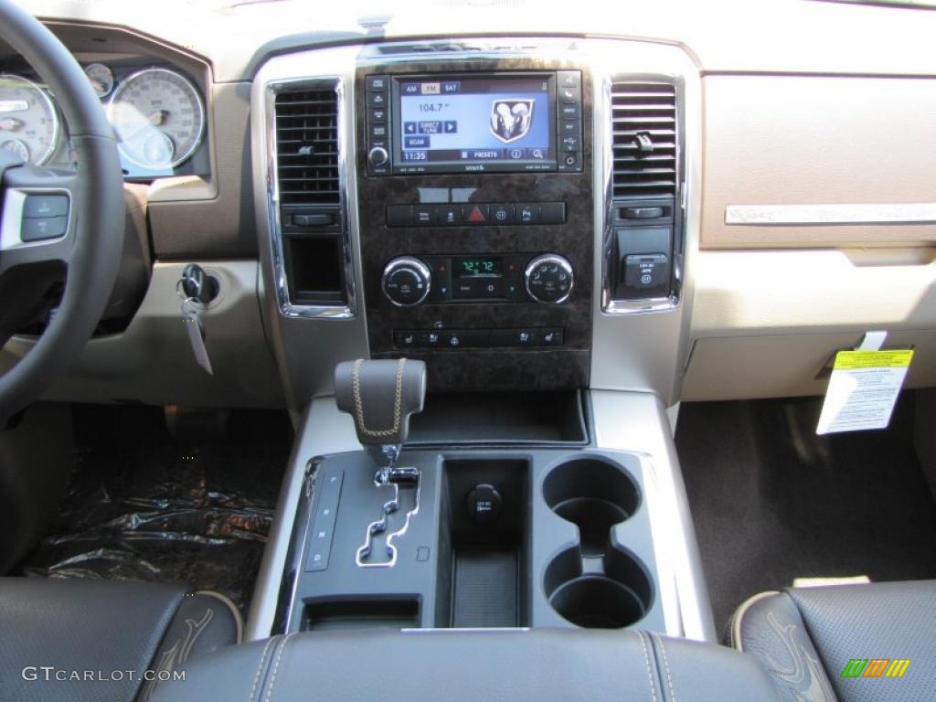 2011 Ram 1500 Laramie Longhorn Crew Cab - Rugged Brown Pearl / Light Pebble Beige/Bark Brown photo #14