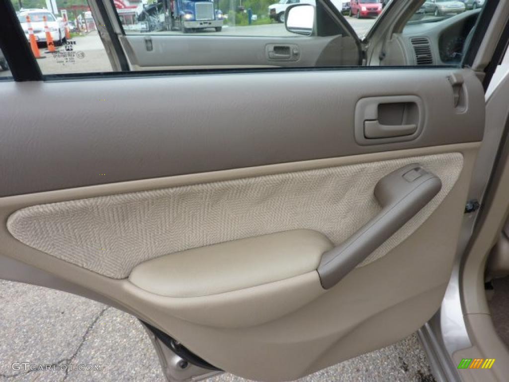 2001 Honda Civic EX Sedan Beige Door Panel Photo #49624798