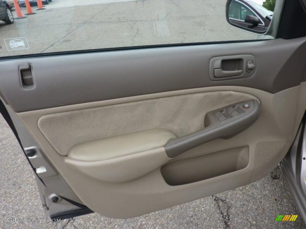 2001 Honda Civic EX Sedan Beige Door Panel Photo #49624810