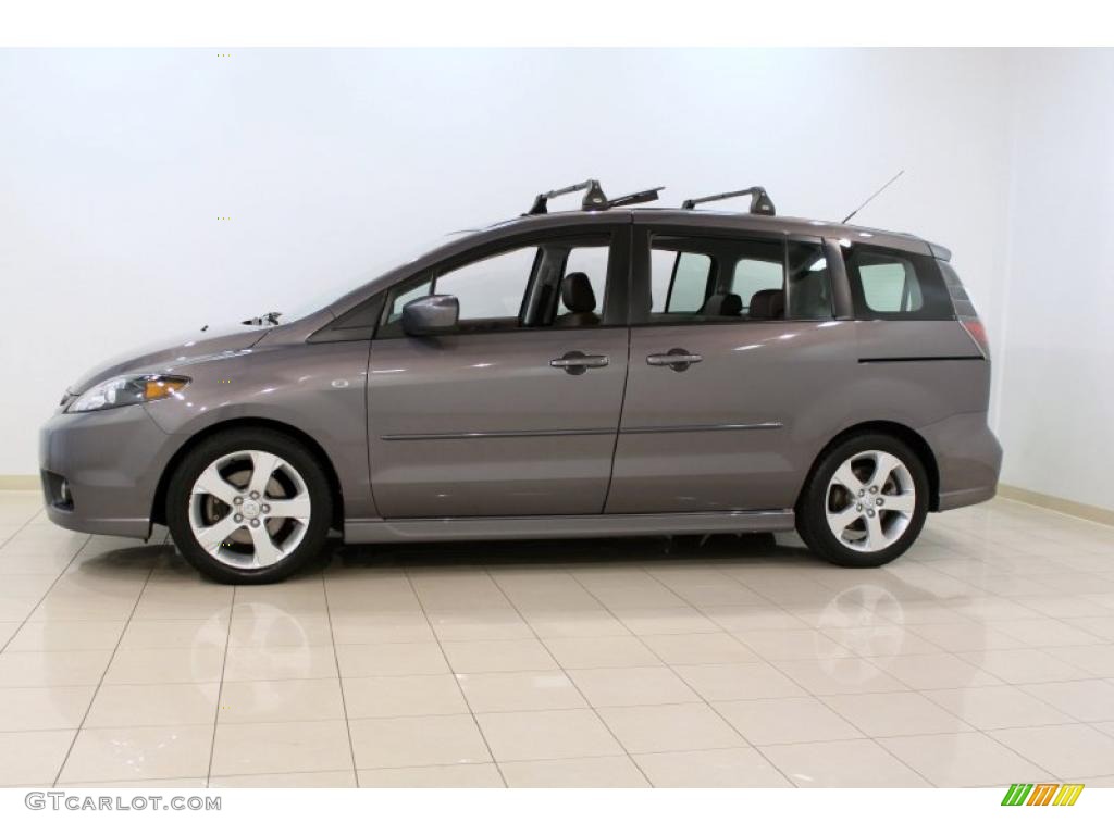 2007 MAZDA5 Grand Touring - Galaxy Gray Mica / Espresso Brown photo #4