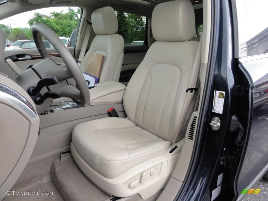 Cardamom Beige Interior 2009 Audi Q7 3.6 Premium quattro Photo #49625863