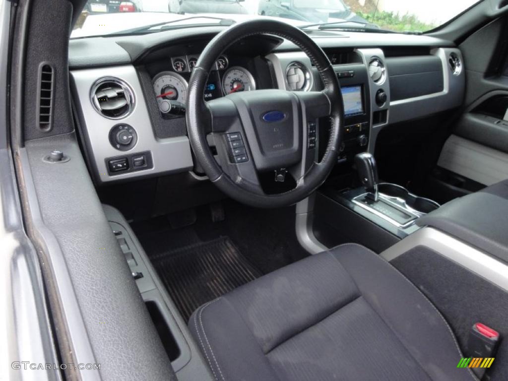 2009 Ford F150 FX4 SuperCrew 4x4 Black/Black Dashboard Photo #49626235