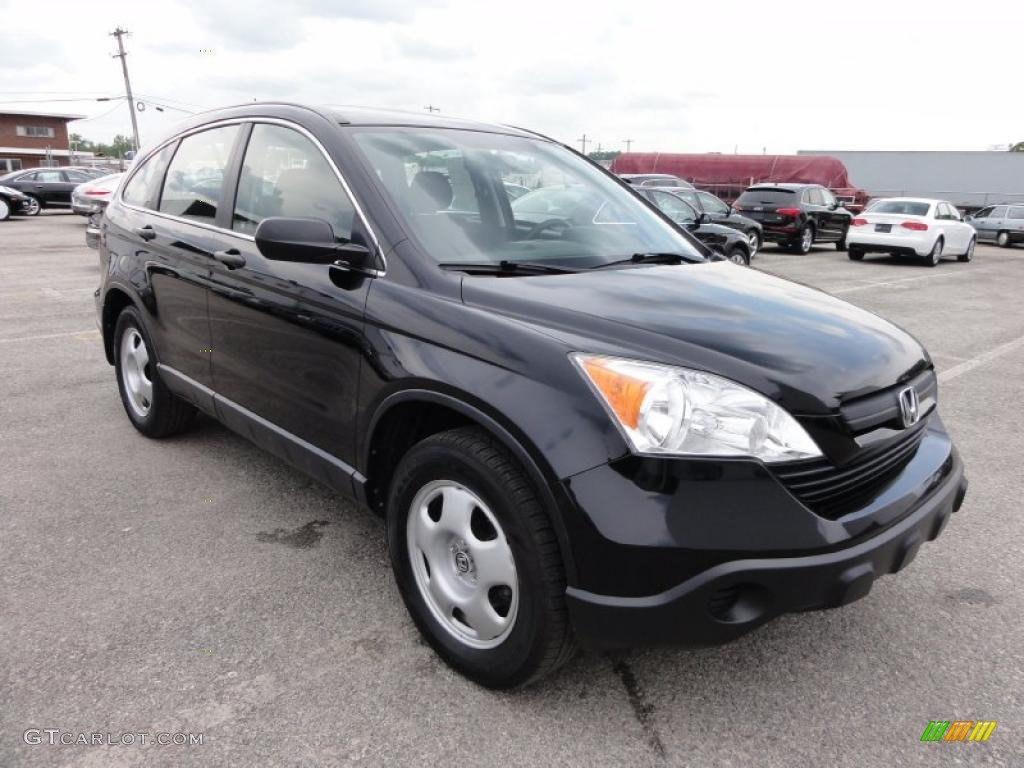 2008 CR-V LX 4WD - Nighthawk Black Pearl / Black photo #4