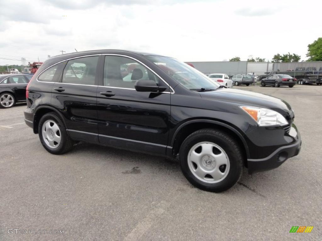 2008 CR-V LX 4WD - Nighthawk Black Pearl / Black photo #6