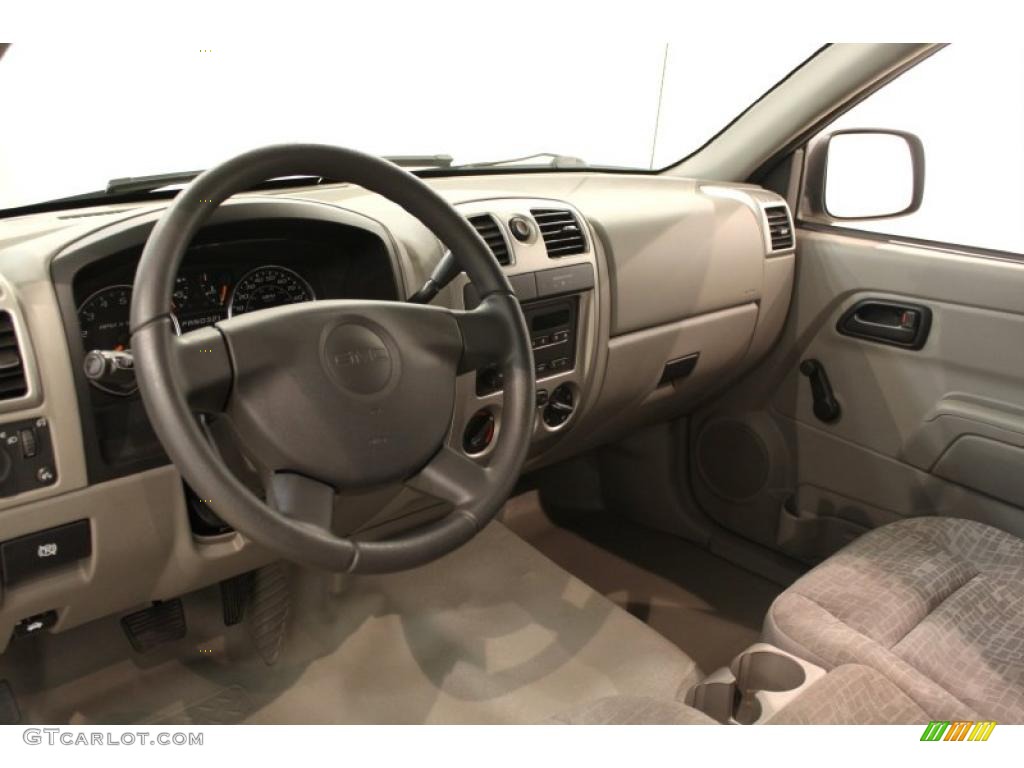 Medium Pewter Interior 2008 GMC Canyon Work Truck Regular Cab Photo #49626784