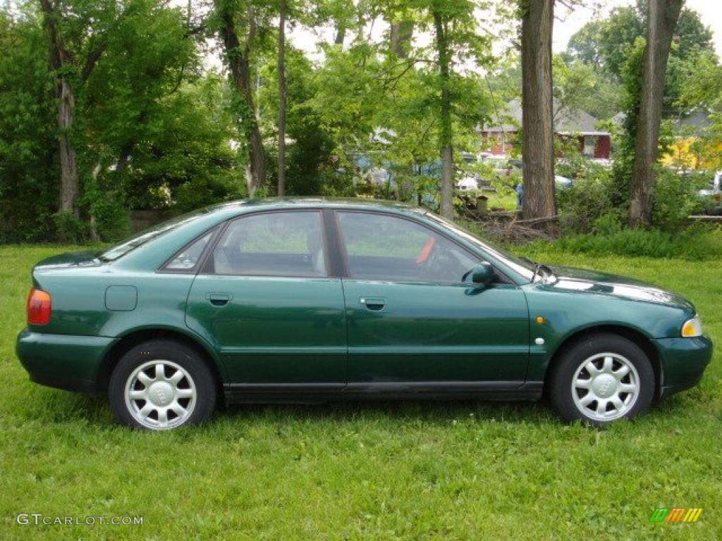 1997 A4 1.8T quattro Sedan - Cactus Green Metallic / Beige photo #1