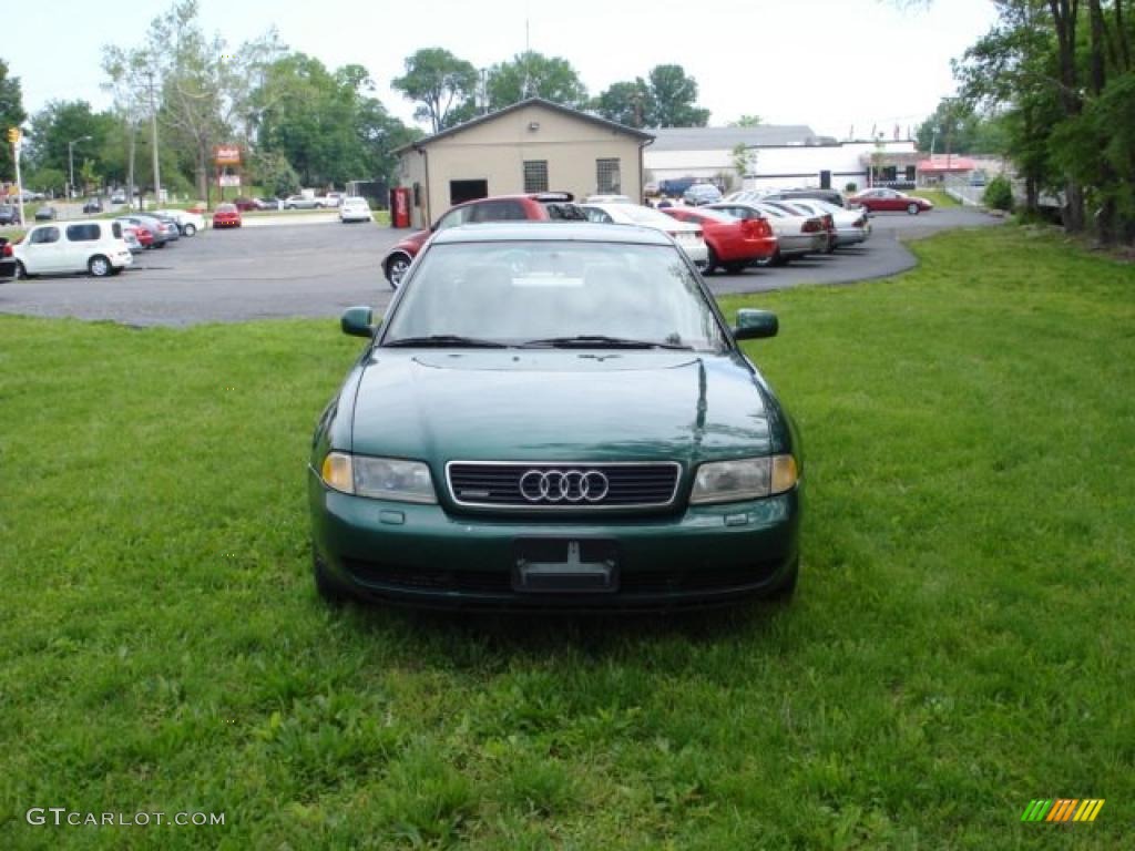 1997 A4 1.8T quattro Sedan - Cactus Green Metallic / Beige photo #3