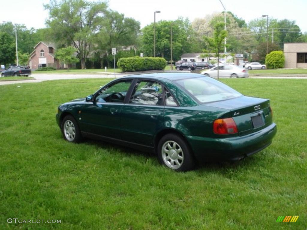 1997 A4 1.8T quattro Sedan - Cactus Green Metallic / Beige photo #6