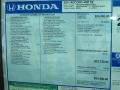 2011 Honda Accord SE Sedan Window Sticker