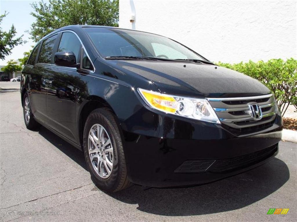 Crystal Black Pearl 2011 Honda Odyssey EX Exterior Photo #49628833
