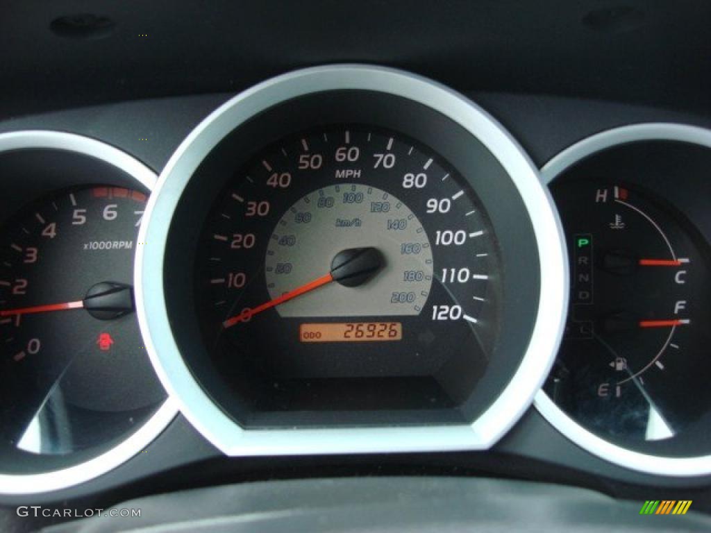 2007 Tacoma V6 PreRunner TRD Access Cab - Impulse Red Pearl / Graphite Gray photo #17