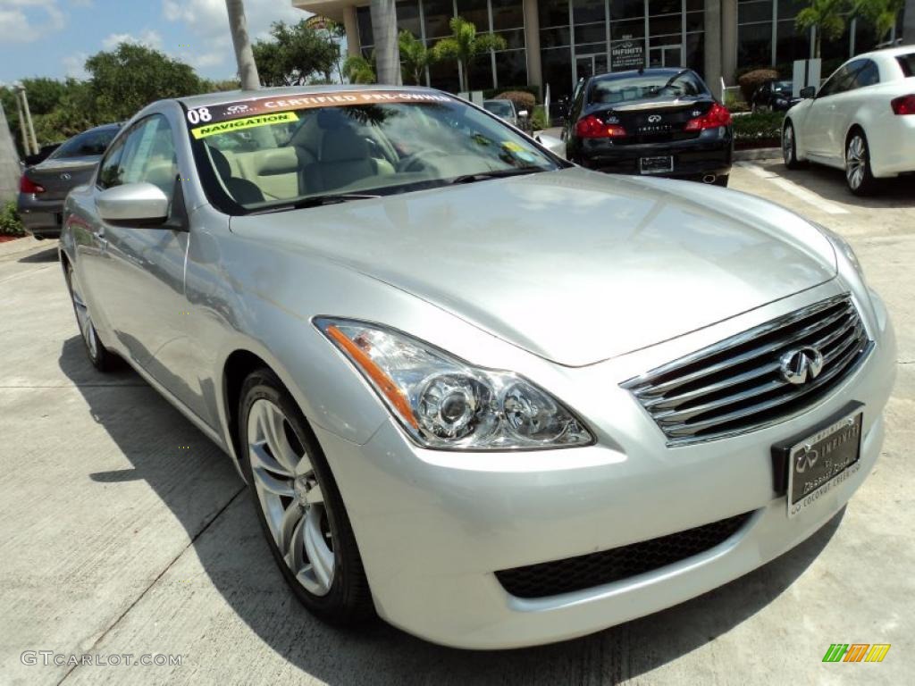 Liquid Platinum Silver 2008 Infiniti G 37 Journey Coupe Exterior Photo #49630349