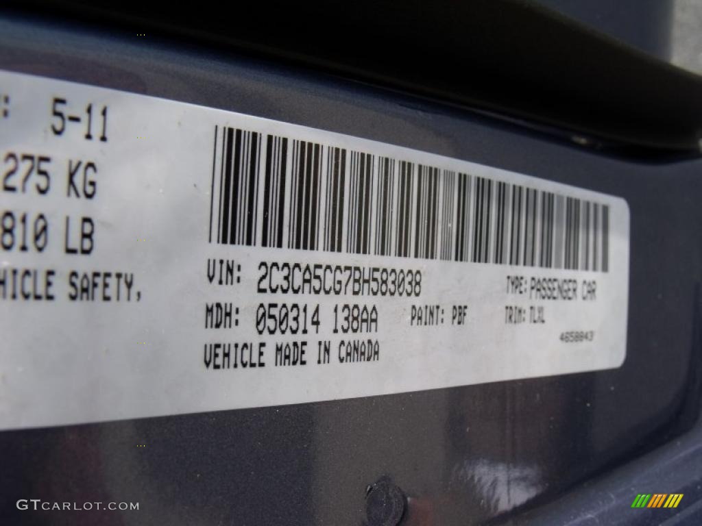 2011 300 Color Code PBF for Sapphire Crystal Metallic Photo #49630505