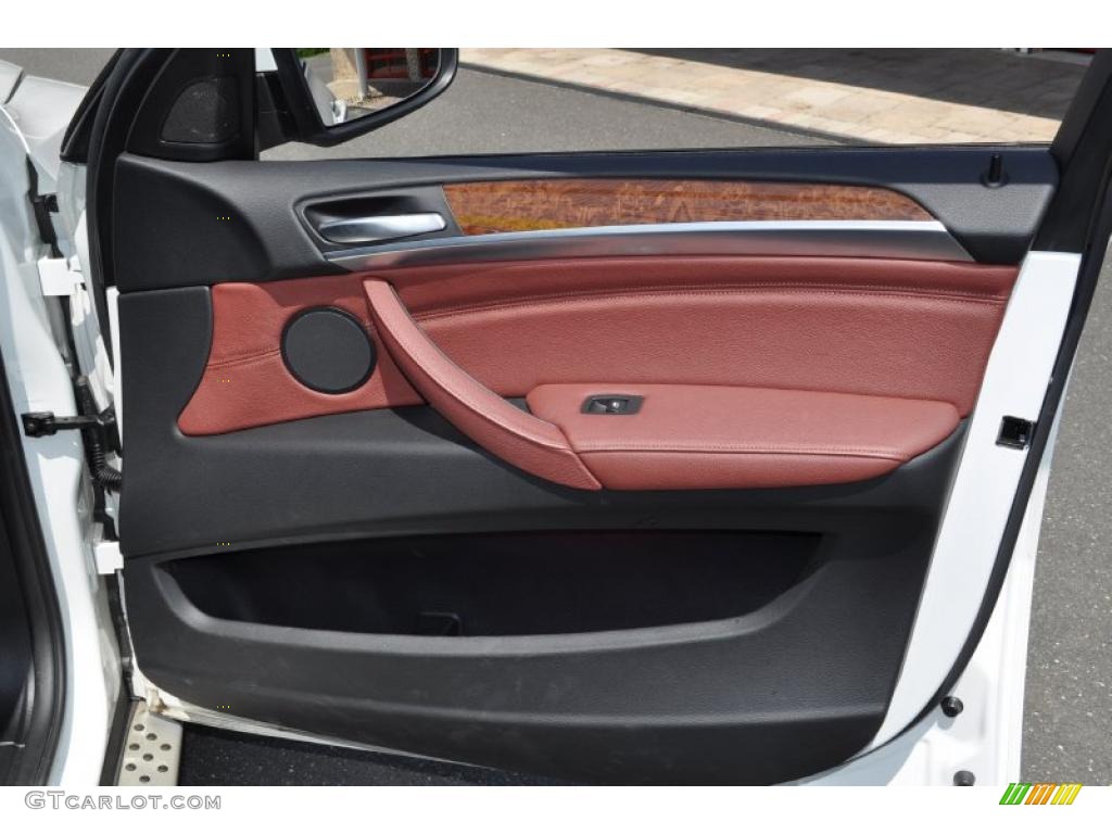 2011 BMW X6 xDrive50i Chateau Red Door Panel Photo #49630811