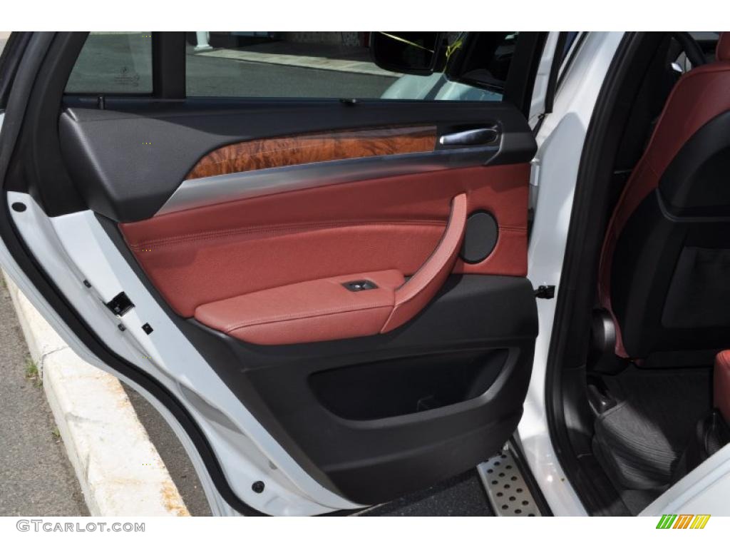 2011 BMW X6 xDrive50i Chateau Red Door Panel Photo #49630868