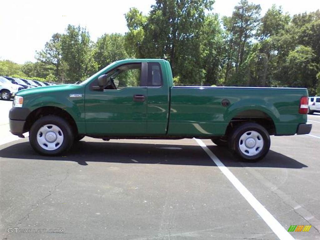 Fleet Green 2007 Ford F150 XL Regular Cab 4x4 Exterior Photo #49631660