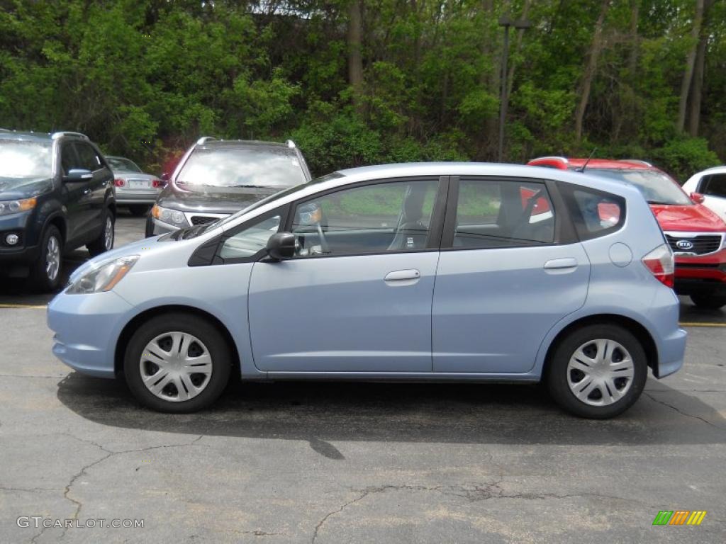 Tidewater Blue Metallic 2009 Honda Fit Standard Fit Model Exterior Photo #49635221