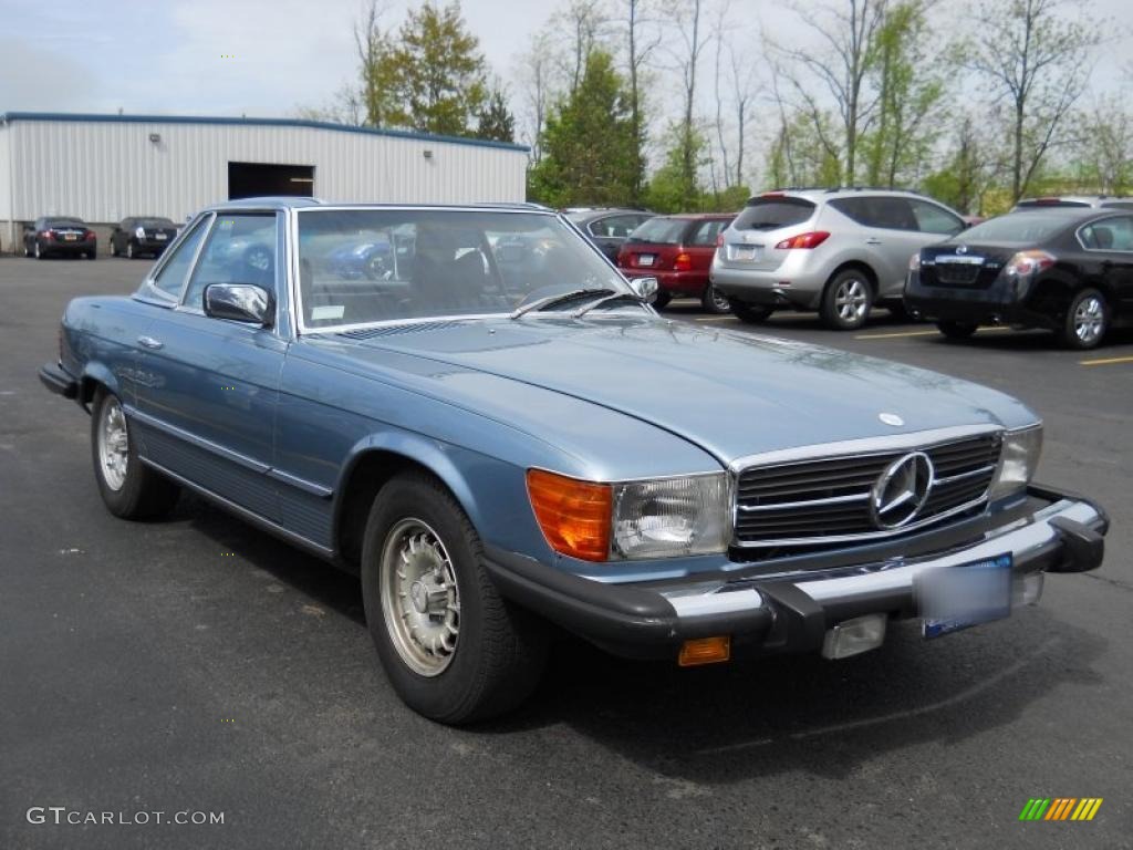 Light Blue 1979 Mercedes-Benz SL Class 450 SL Roadster Exterior Photo #49636031