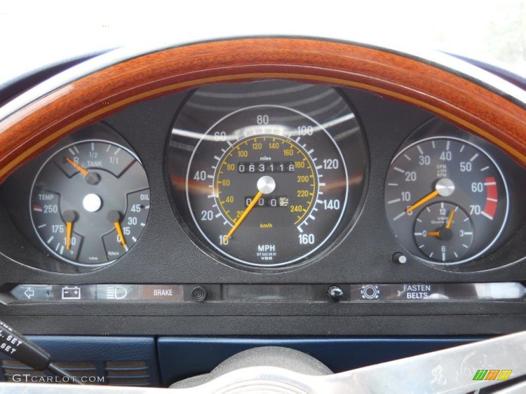 1979 Mercedes-Benz SL Class 450 SL Roadster Gauges Photo #49636100