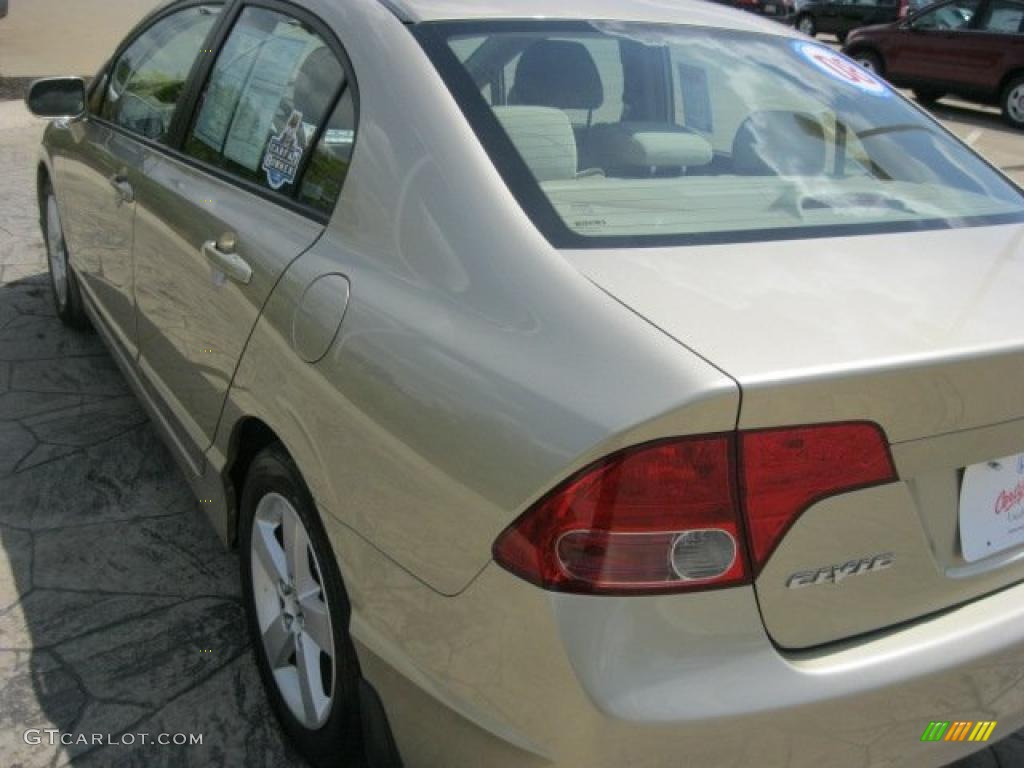 2008 Civic EX Sedan - Borrego Beige Metallic / Ivory photo #9