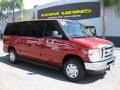 Royal Red Metallic 2009 Ford E Series Van E350 Super Duty XLT Passenger