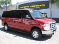 2009 Royal Red Metallic Ford E Series Van E350 Super Duty XLT Passenger  photo #1