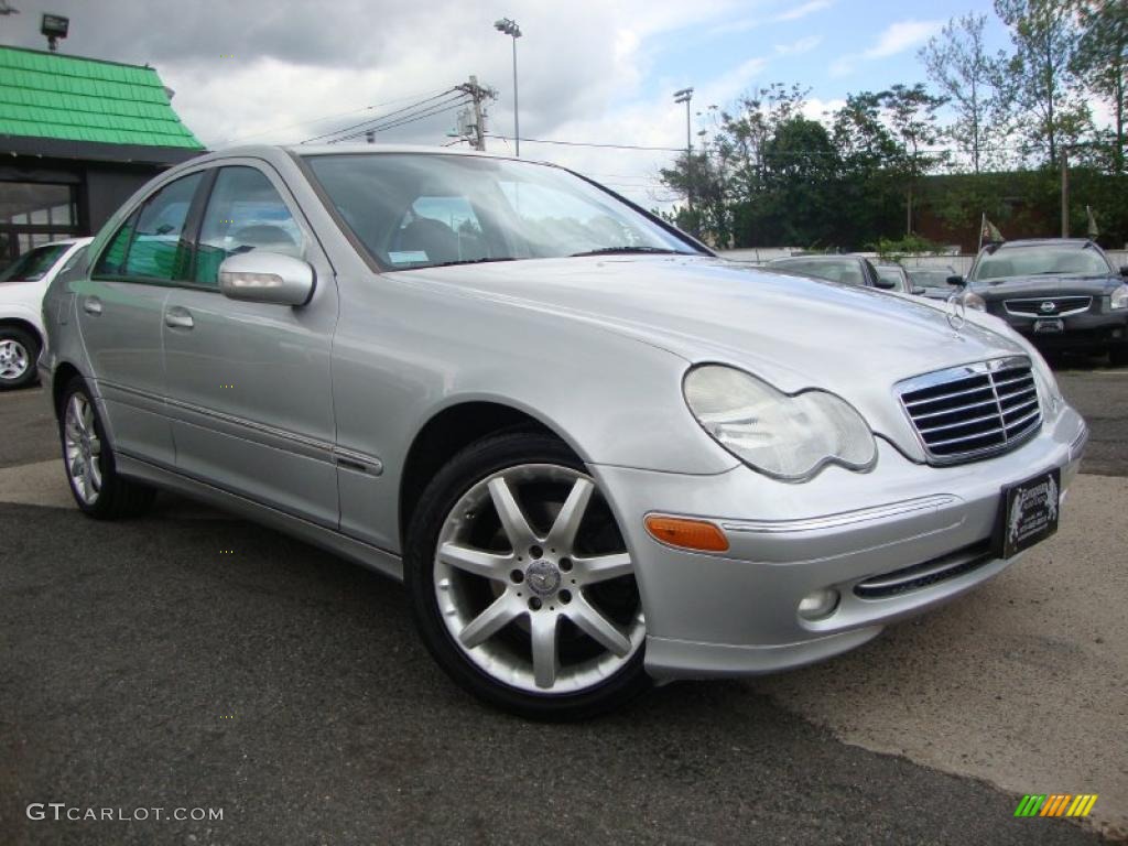 Brilliant Silver Metallic 2003 Mercedes-Benz C 320 4Matic Sport Sedan Exterior Photo #49639844