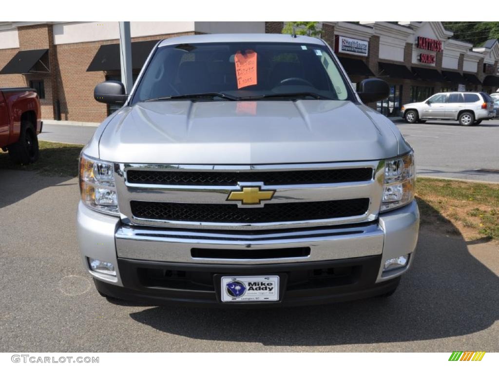 2011 Silverado 1500 LT Extended Cab - Sheer Silver Metallic / Light Titanium/Ebony photo #3