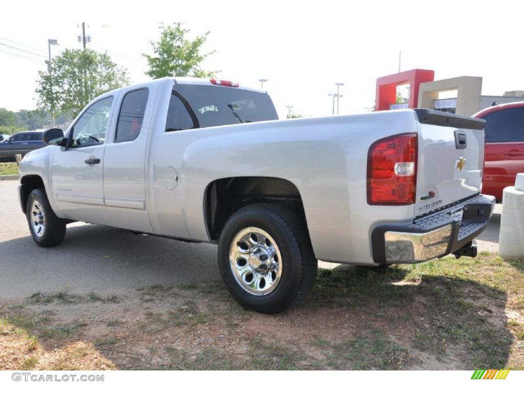 2011 Silverado 1500 LT Extended Cab - Sheer Silver Metallic / Light Titanium/Ebony photo #7