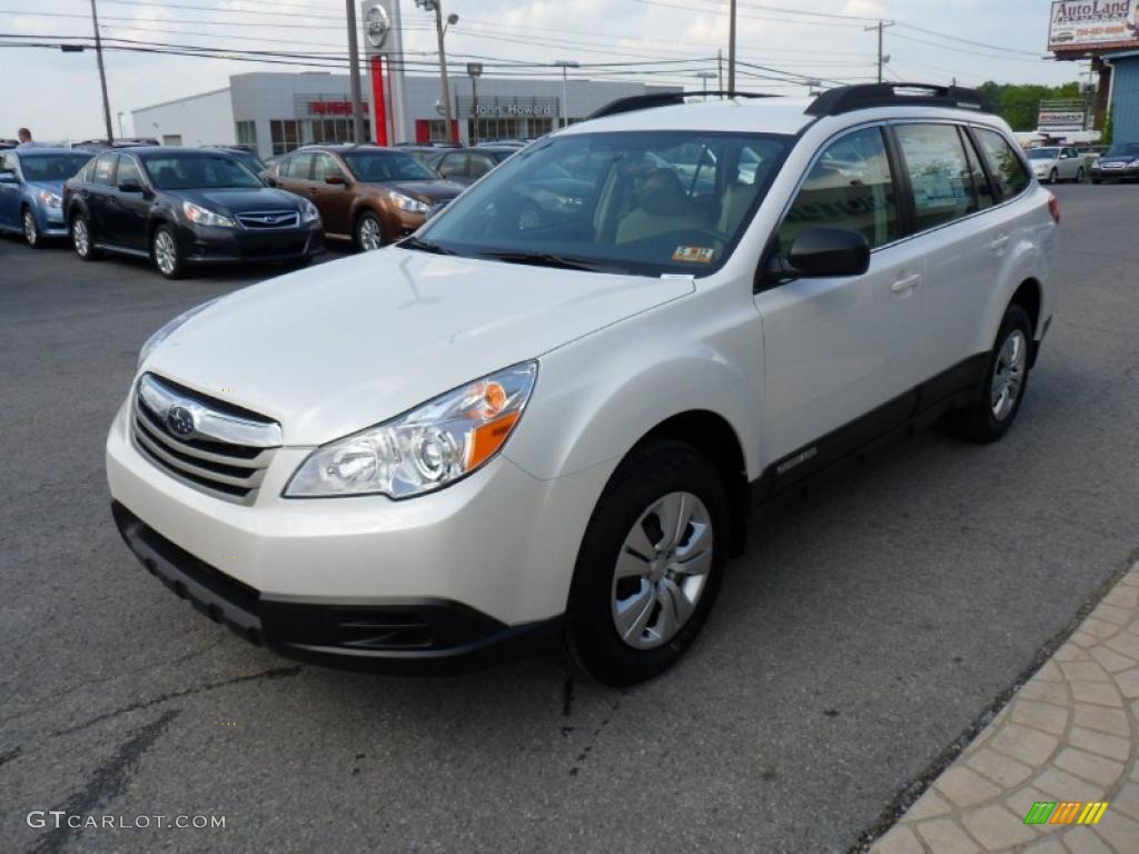 Satin White Pearl 2011 Subaru Outback 2.5i Wagon Exterior Photo #49641875