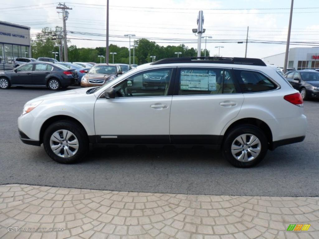 Satin White Pearl 2011 Subaru Outback 2.5i Wagon Exterior Photo #49641890