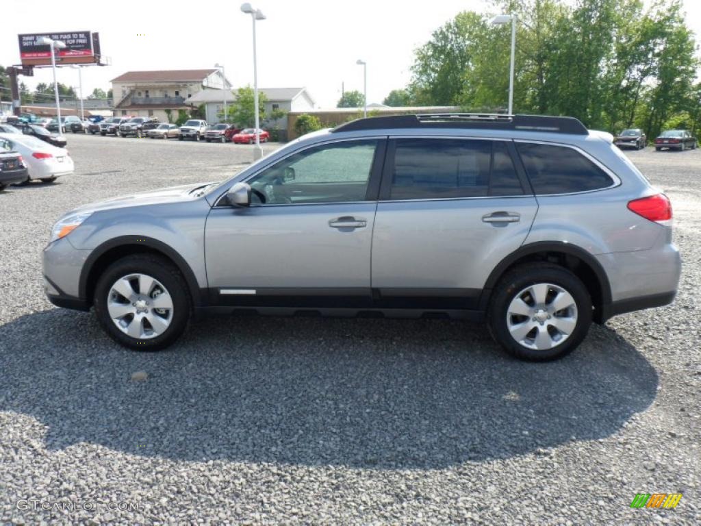 2011 Outback 2.5i Premium Wagon - Steel Silver Metallic / Off Black photo #8