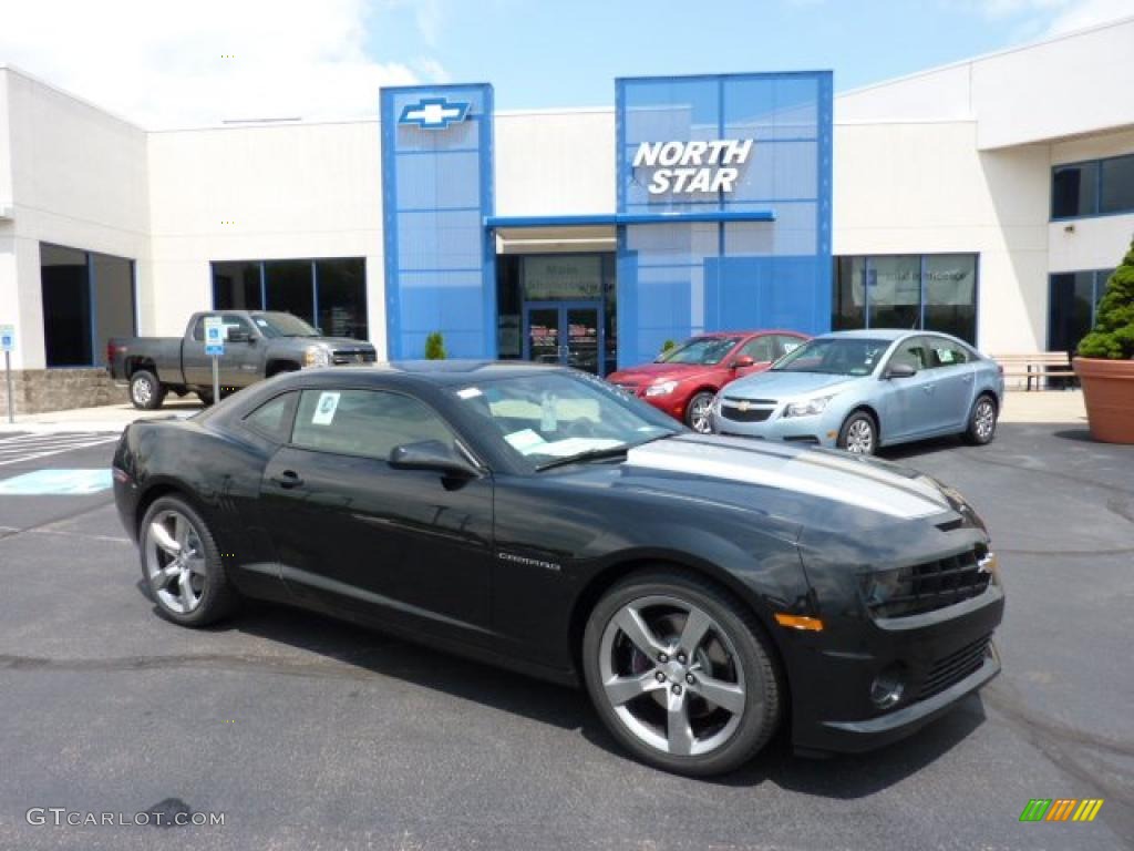 2011 Camaro SS/RS Coupe - Black / Black photo #1