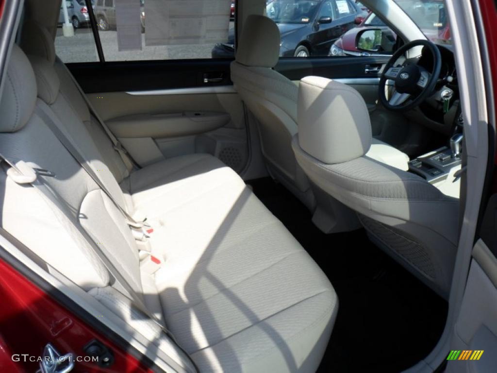 2011 Outback 2.5i Premium Wagon - Ruby Red Pearl / Warm Ivory photo #17