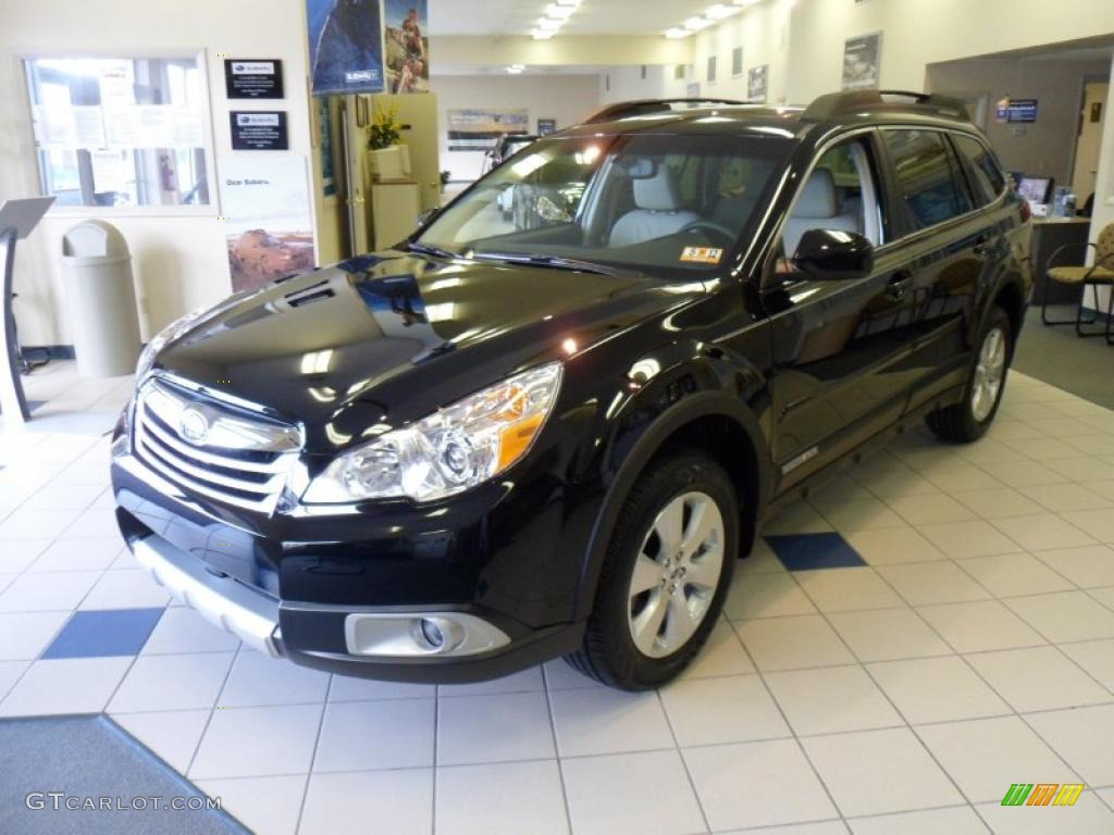 2011 Outback 3.6R Limited Wagon - Crystal Black Silica / Warm Ivory photo #7