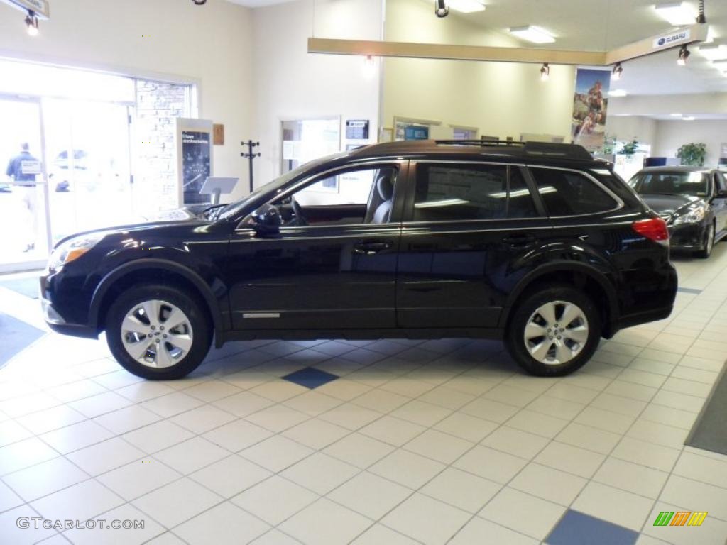 2011 Outback 3.6R Limited Wagon - Crystal Black Silica / Warm Ivory photo #8