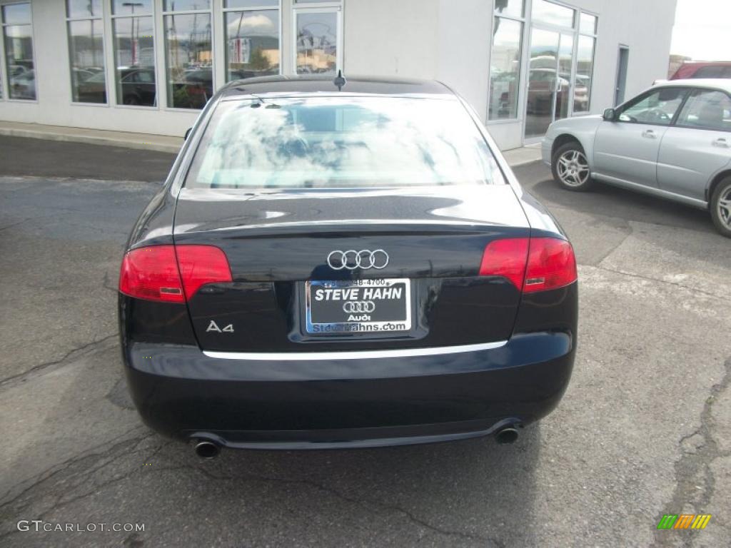 2008 A4 2.0T quattro S-Line Sedan - Deep Sea Blue Pearl Effect / Light Gray photo #4