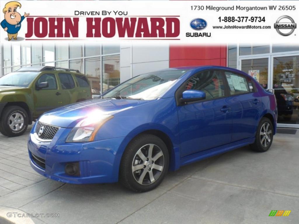 2011 Sentra 2.0 SR - Metallic Blue / Charcoal photo #1