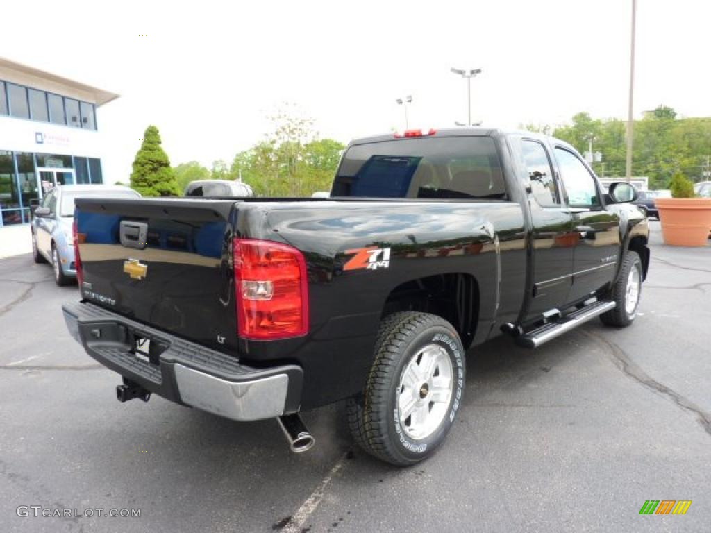 2011 Silverado 1500 LT Extended Cab 4x4 - Black / Ebony photo #3