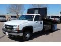 2007 Summit White Chevrolet Silverado 3500HD Regular Cab Chassis Dump Truck  photo #2