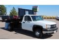 2007 Summit White Chevrolet Silverado 3500HD Regular Cab Chassis Dump Truck  photo #3