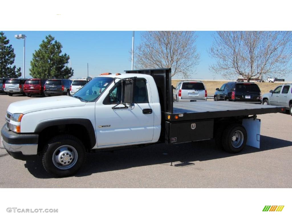 Summit White 2007 Chevrolet Silverado 3500HD Regular Cab Chassis Dump Truck Exterior Photo #49644950