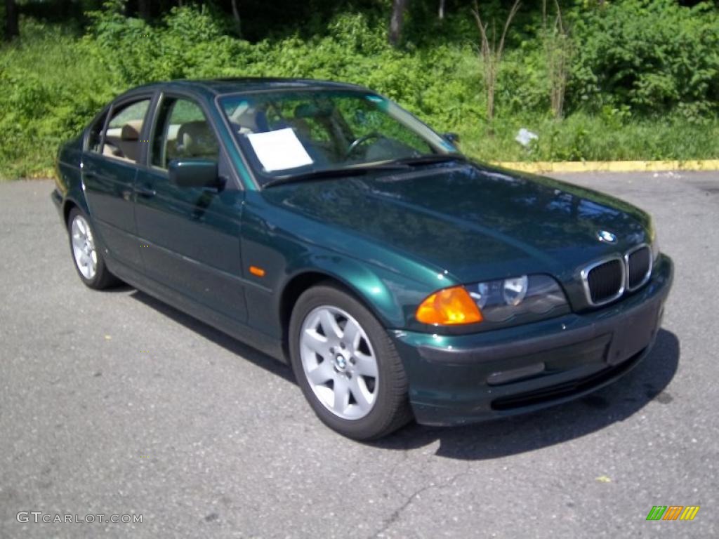 1999 3 Series 323i Sedan - Fern Green Metallic / Sand photo #3