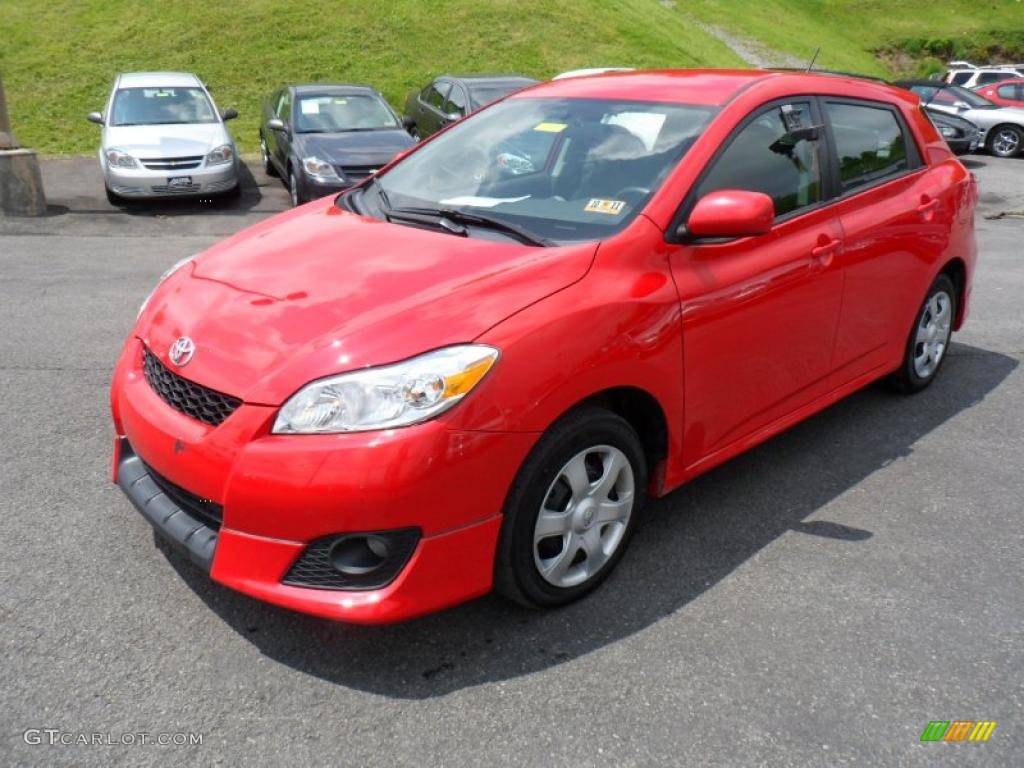 Radiant Red 2010 Toyota Matrix S AWD Exterior Photo #49645631