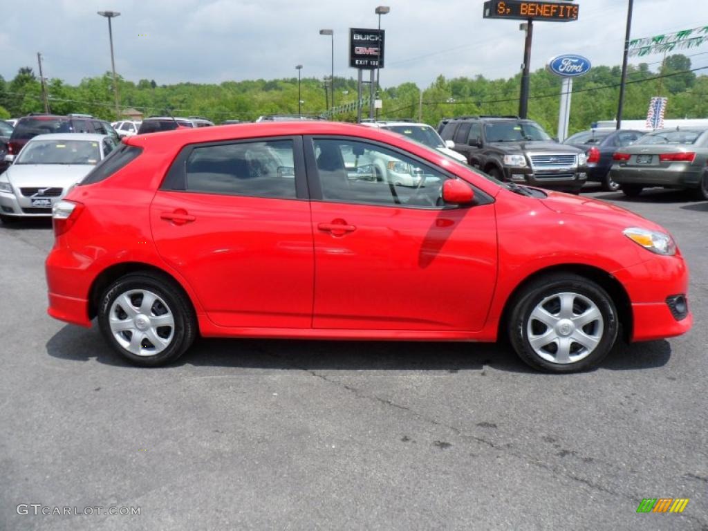 Radiant Red 2010 Toyota Matrix S AWD Exterior Photo #49645706