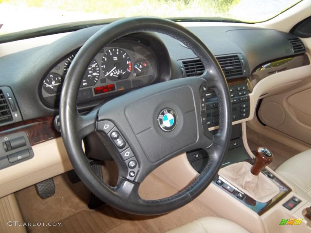 1999 BMW 3 Series 323i Sedan Sand Steering Wheel Photo #49645874