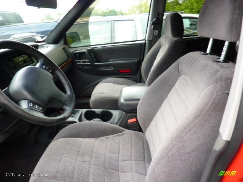 1998 Grand Cherokee Laredo 4x4 - Flame Red / Gray photo #5